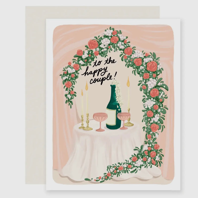 Happy Couple Champagne | Cheers To the Newlyweds Card