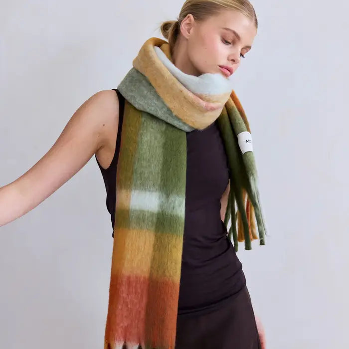 The Stockholm Scarf - 100% Recycled - Mossy Spring