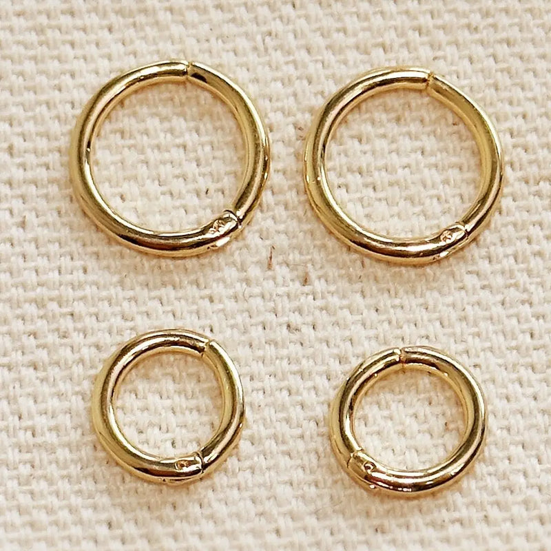 Mini Seamless Clicker Hoop Earrings