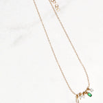 Sunshower Necklace- Green Onyx