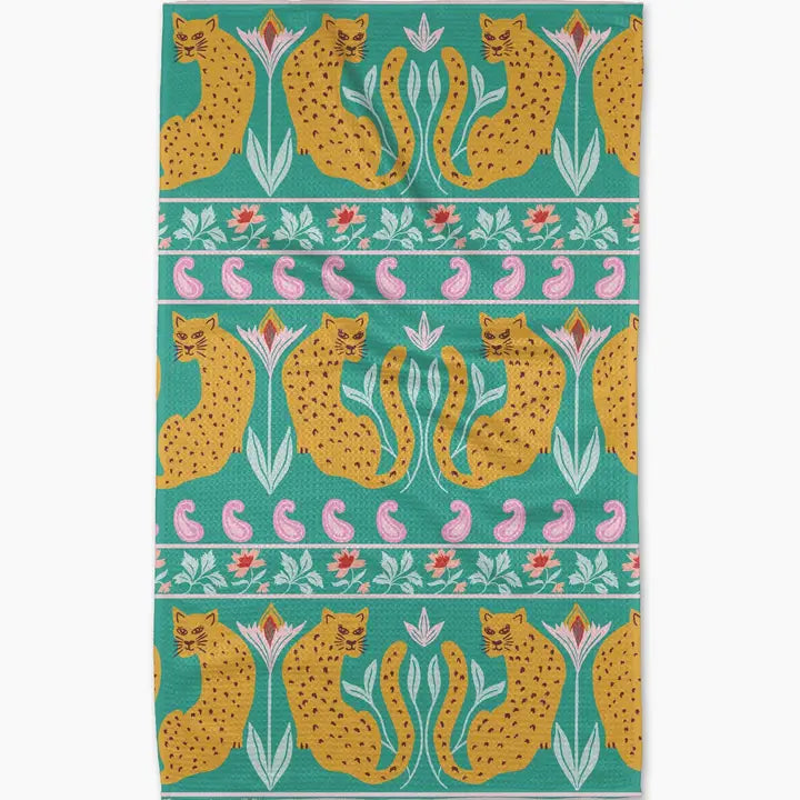 Jungle Blooms Tea Towel