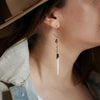 Yellowstone Beth Dutton Quill Earrings Turq Hoop Variant