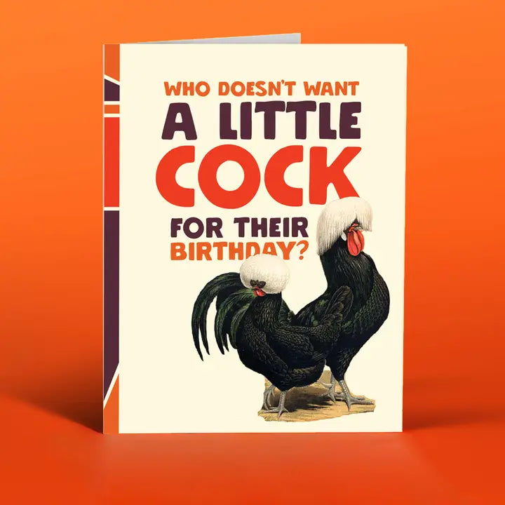 A Little Cock Sexy Birthday Card