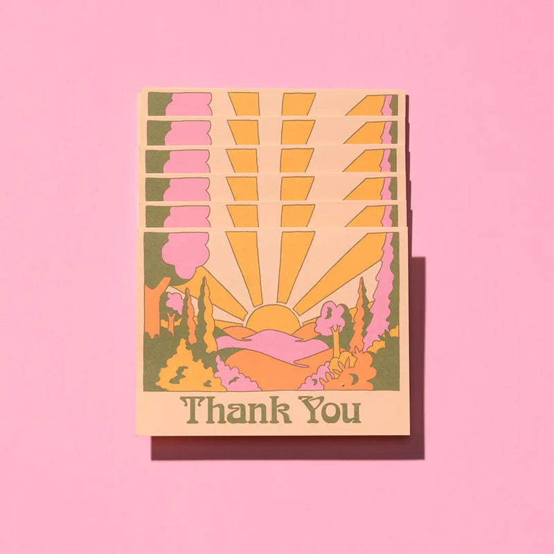 Sunrise Thank You Thank You Greeting Card