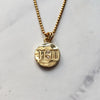 11:11 Gold Charm Medallion Pendant Necklace
