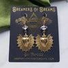 Sacred Heart Charm Earrings