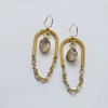 Gold + Glam Arch Chain Earrings
