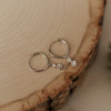 Willow Diamond Dangle Hoops