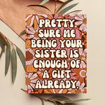Funny Sister Birthday Card