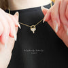 Baguette Art Deco Tiny Pendant Necklace