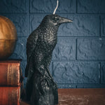 Perched Raven Candle Pillar