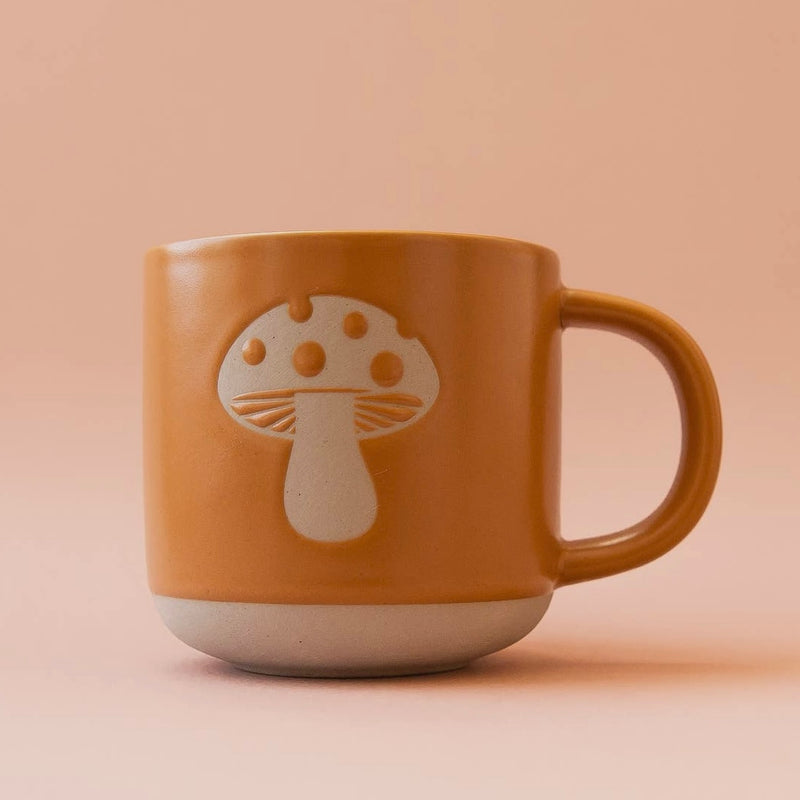 Retro Mushroom Ceramic Mug