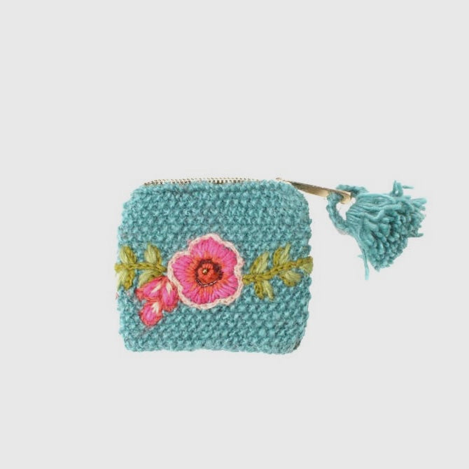 Marigold Coin Pouch in Turquoise