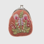Meadow Clasp Pouch in Peach