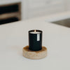 Aspen + Fog Matte Black Glass Tumbler Candle