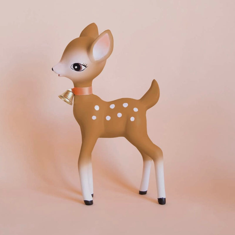 Retro Deer Figurine in Brown