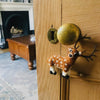 Handmade Felt Stag Biodegradable Hanging Decoration Brown