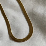 Thick As Thieves Gold Filled Herringbone Chain Necklace