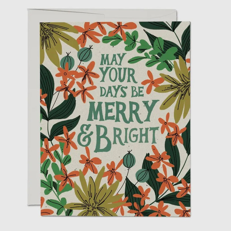 May Your Days Holiday Greeting Card