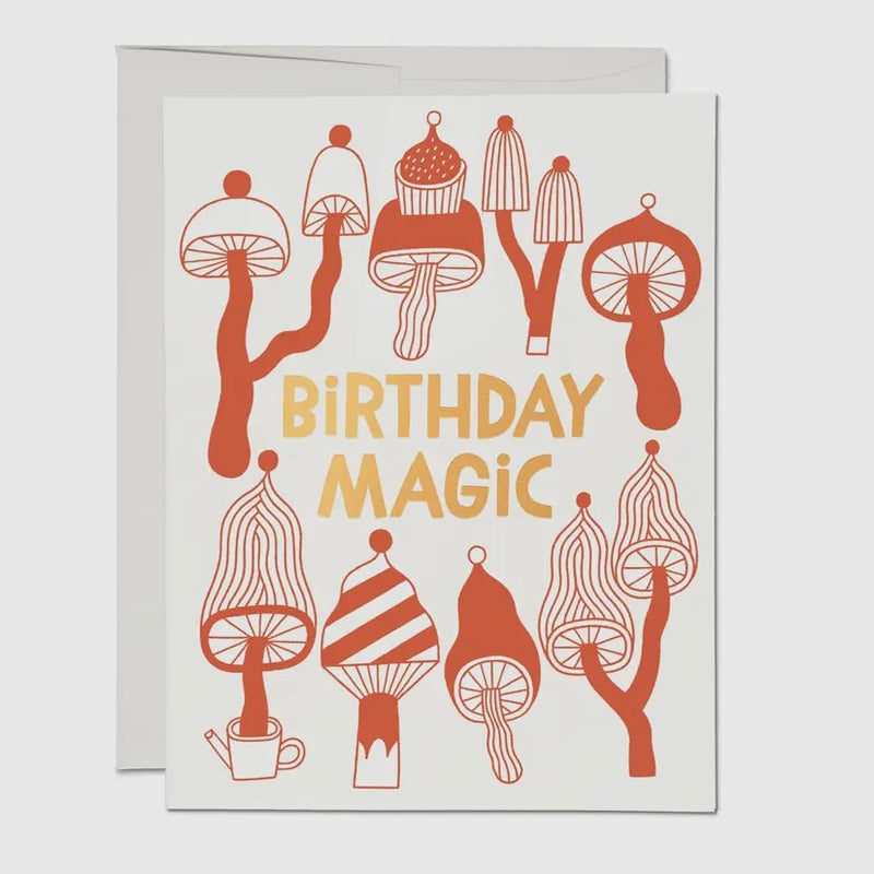 Mushroom Magic Birthday Greeting Card