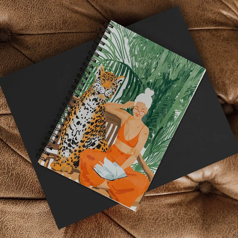 83 Oranges Jungle Vacay Spiral Notebook