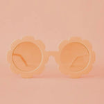 Adult Flower Sunglasses in Apricot