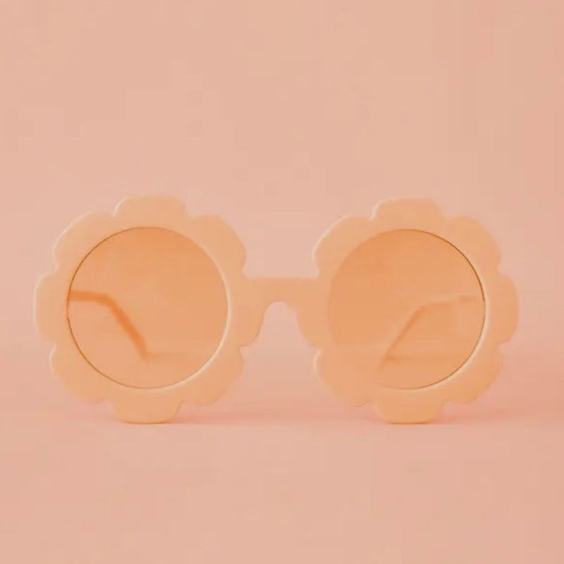 Adult Flower Sunglasses in Apricot