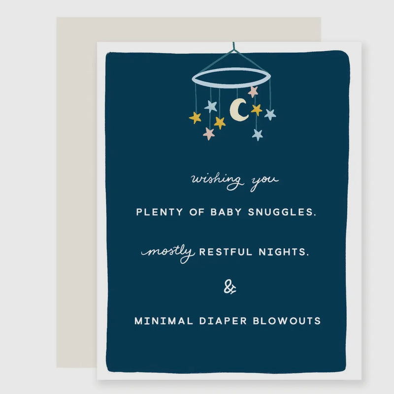 Mostly Restful | New Parent New Baby Card | Welcome Baby