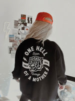 Hell Raisin' Mom Trendy Aesthetic Grunge Crewneck Sweatshirt