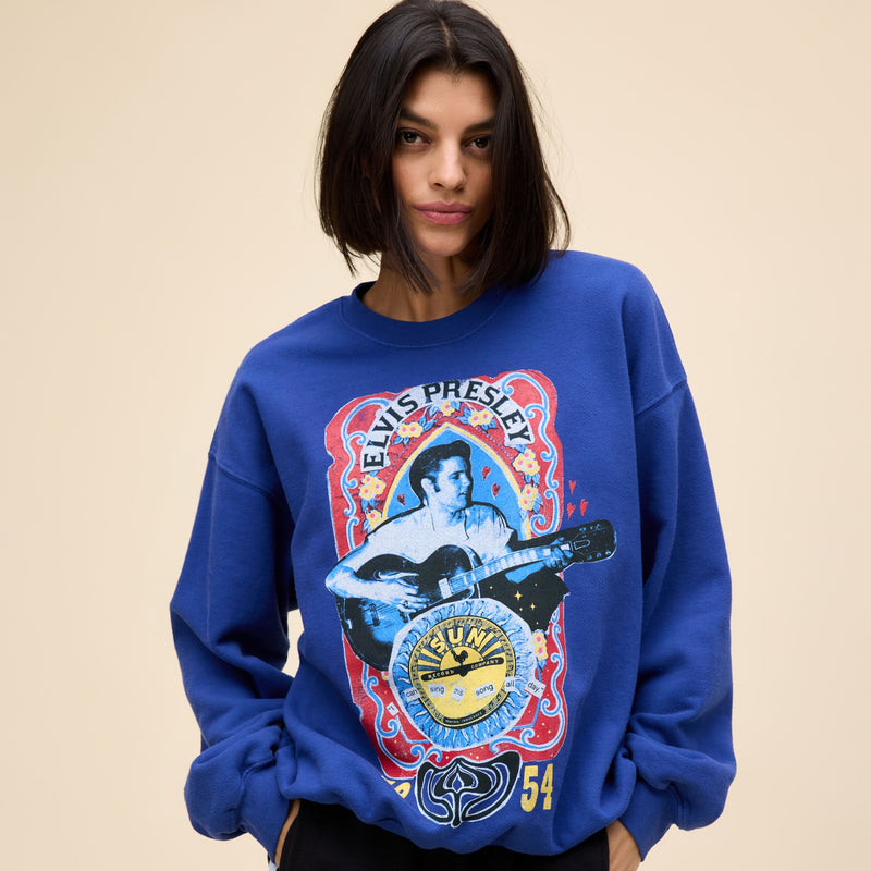 Sun Records x Elvis Sing This Song BF Sweatshirt