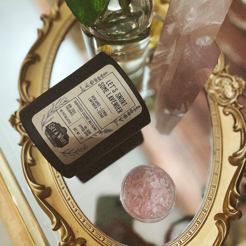 Let's Snort Some Lavender /Coconut Candle