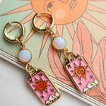 Between Sun and Sea Tarot Earrings