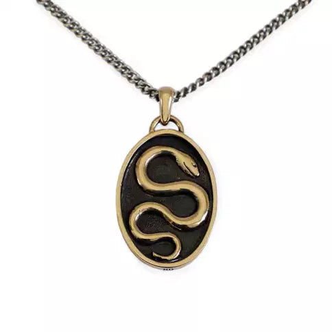 Bronze Snake Necklace