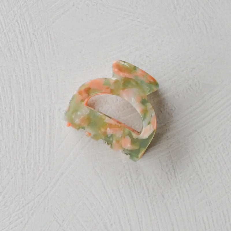 Eco Pouch Cellulose Hair Clip in Blush Sage