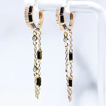 Orion Earrings- Black Onyx