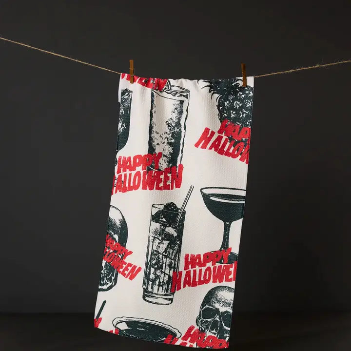 Ghostly Cheers Bar Towel
