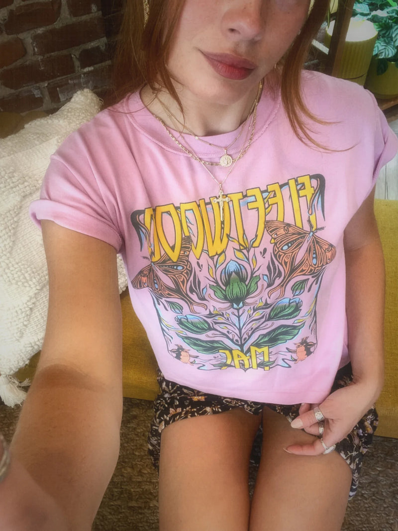 FLEETWOOD MAC BUTTERFLIES REVERSE GF TEE