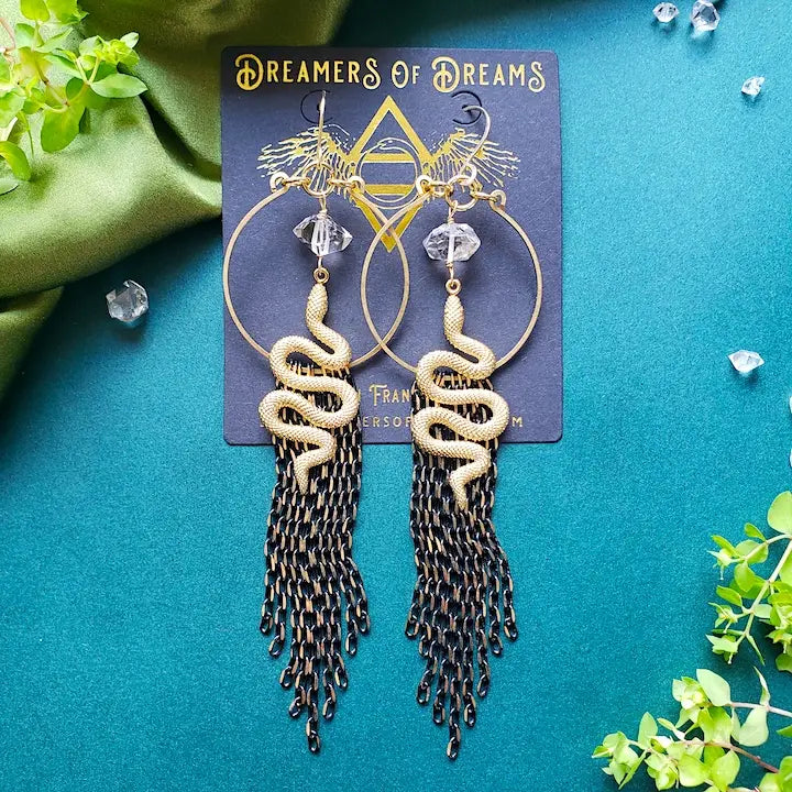 Rising Snake Earrings