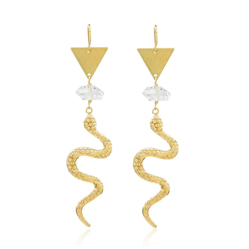 Gold Year of the Snake Earrings
