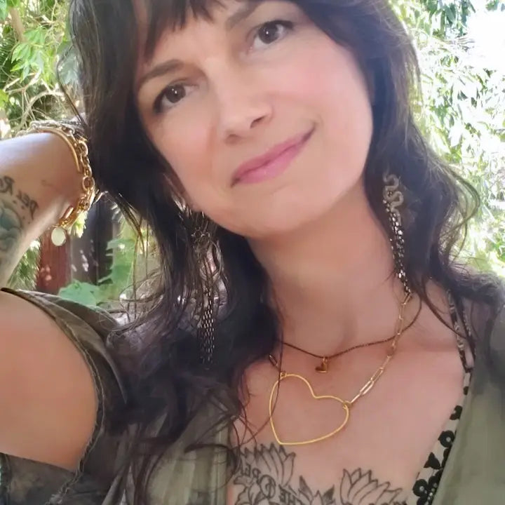 Big Gold Heart | Paperclip Chain Necklace