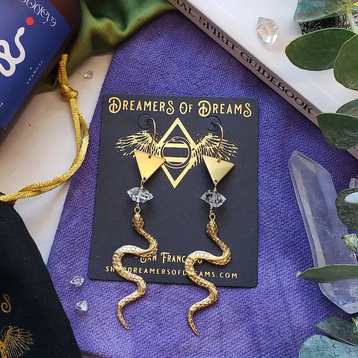 Gold Year of the Snake Earrings