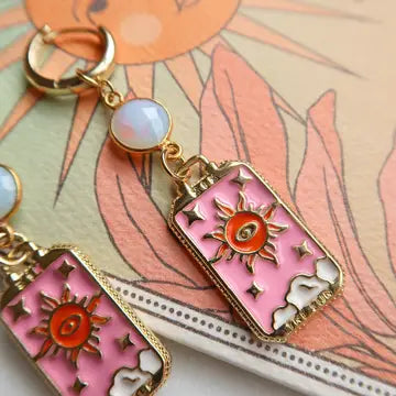 Between Sun and Sea Tarot Earrings