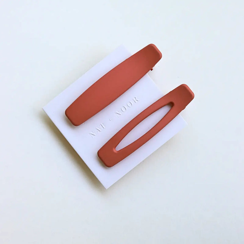 Lani Hair Clips in Peach