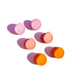 Mini Clips in Orange Smiley Faces