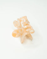 Flower Hair Claw in Sweet Orange