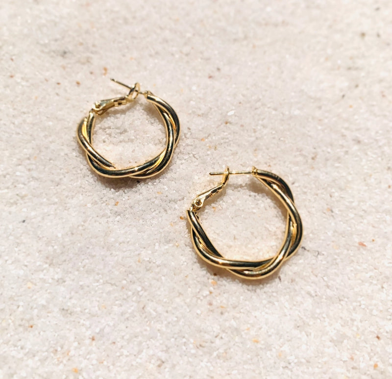 Tainted Love Gold Hoops