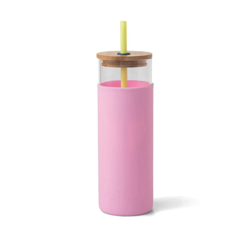 Tumbler With Straw - Citron/Pink