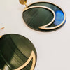 The Luna Recycled Vinyl Record Earrings