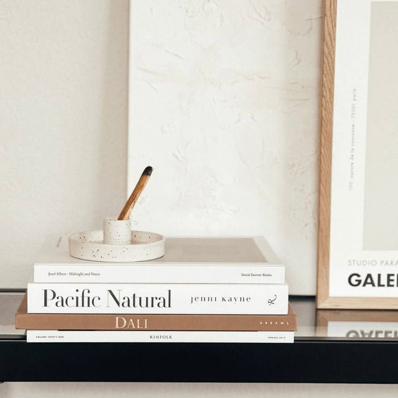 Palo Santo Holder in White