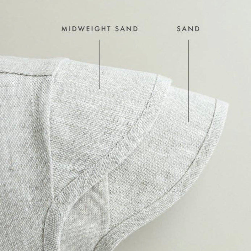 Brimmed Sand Linen Bonnet Cotton